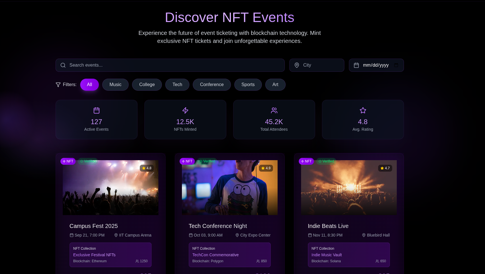 BNB Chain Hackathon - NFTicket